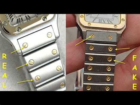 how to spot a fake cartier santos watch|cartier santos watch serial number.